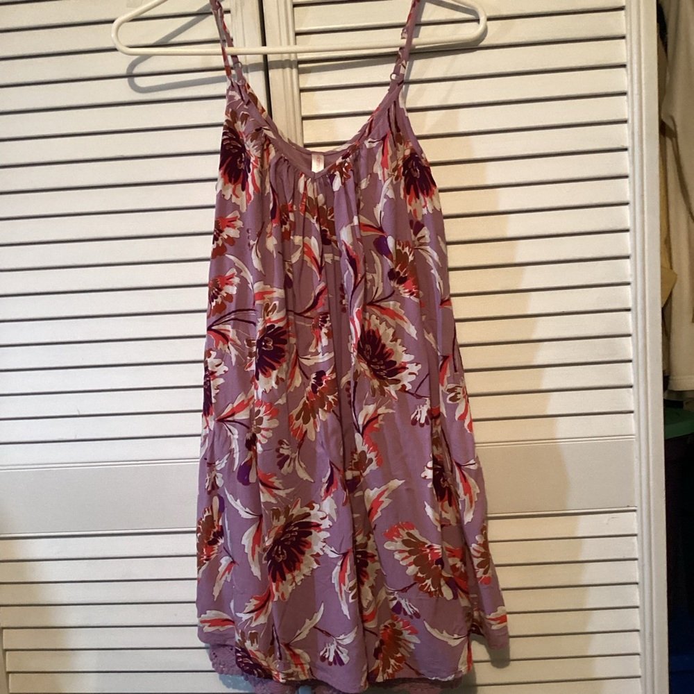 Xhilarations ladies floral purple sundress, size XS